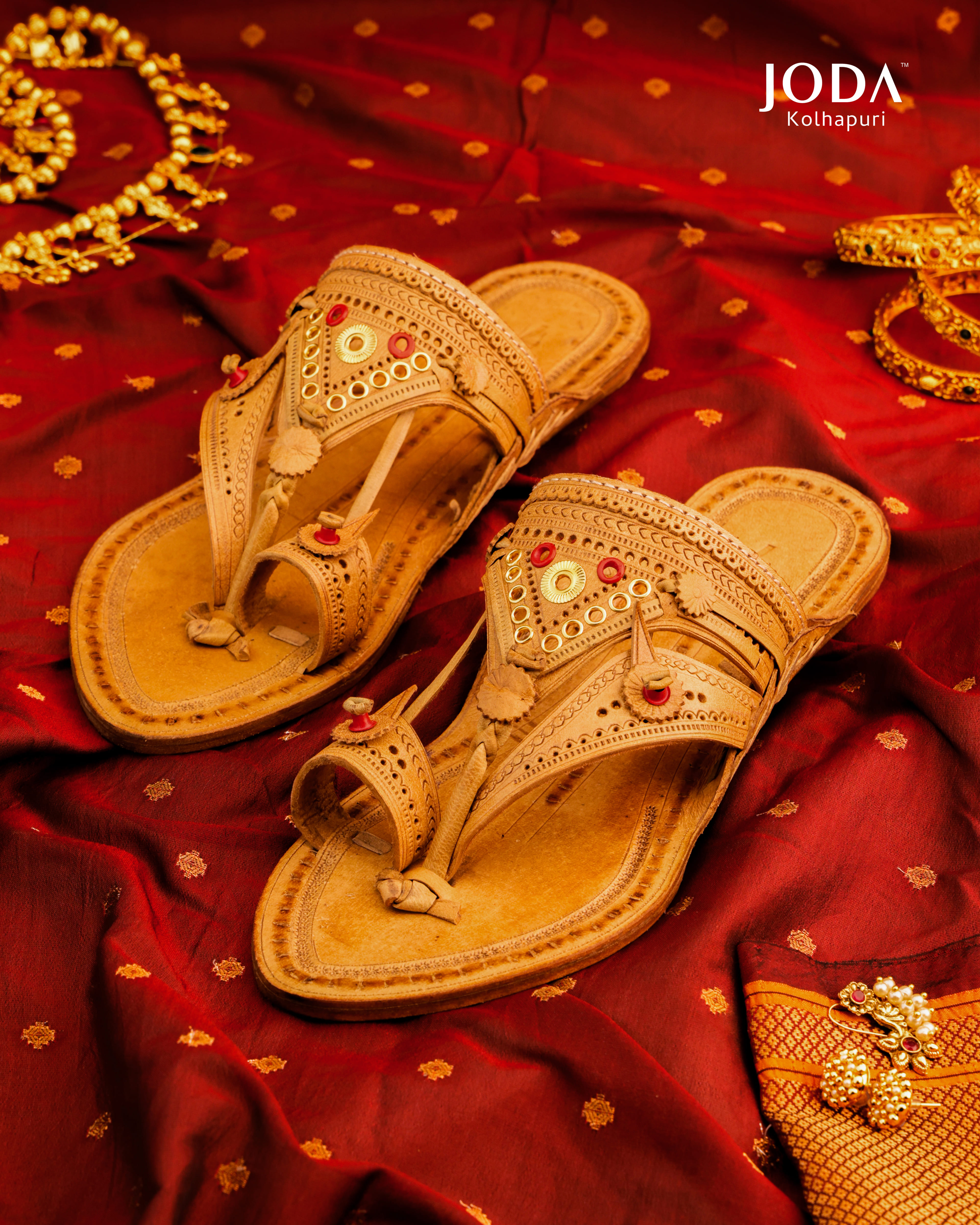 Women's Golden Embroidered