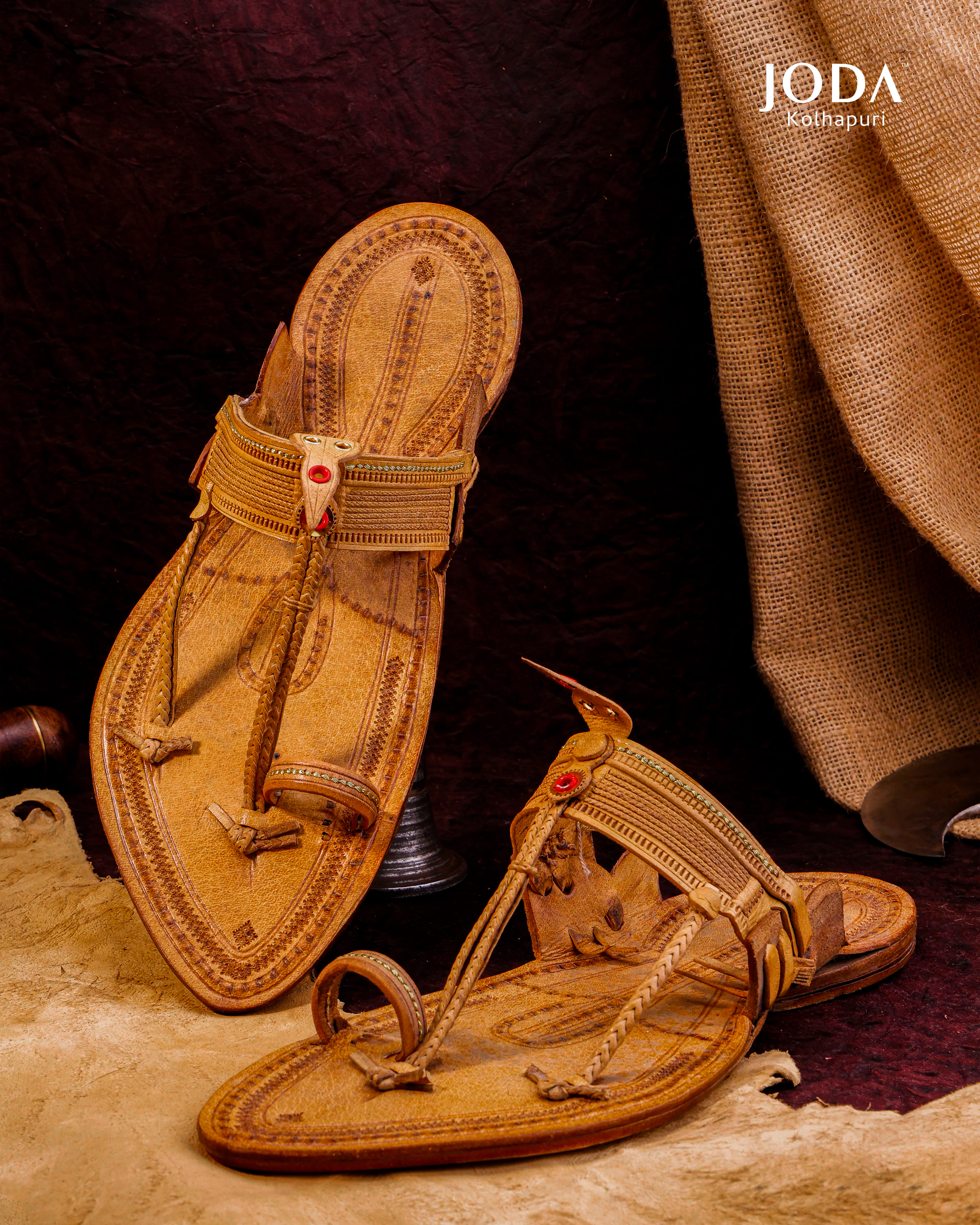 Men's Rustic Red Leather
